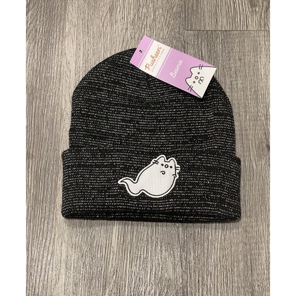 Pusheen Accessories - Pusheen Boosheen Ghost Halloween Beanie Hat Black 2021 New Fall Box Exclusive